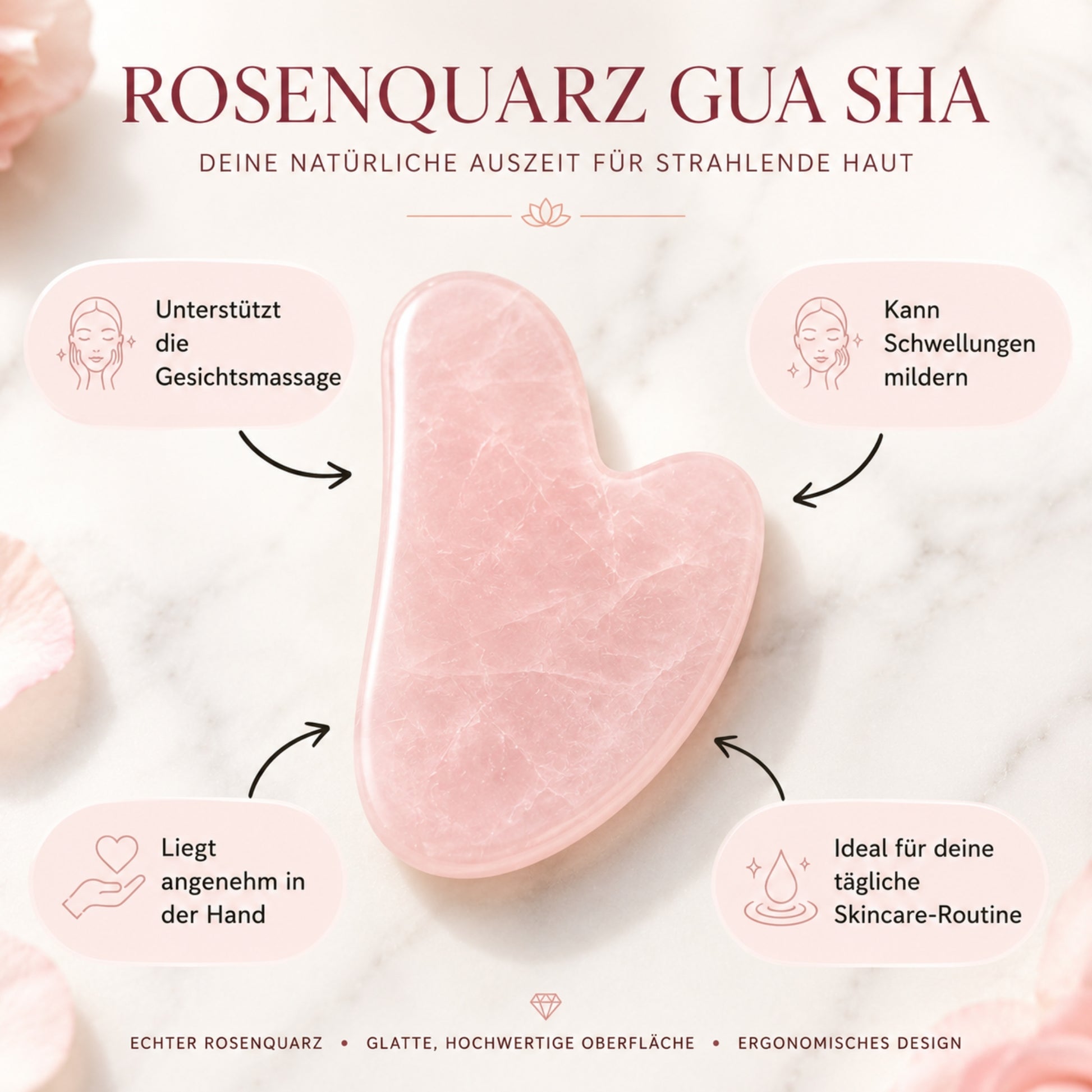 Rosaquarz Gua Sha